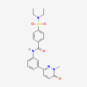 4-(N,N-diethylsulfamoyl)-N-(3-(1-methyl-6-oxo-1,6-dihydropyridazin-3-yl)phenyl)benzamide