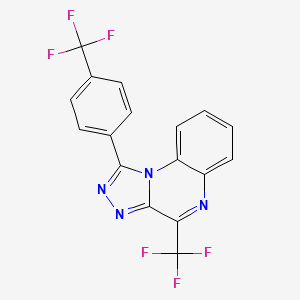 4-(Trifluoromethyl)-1-[4-(trifluoromethyl)phenyl]-[1,2,4]triazolo[4,3-a]quinoxaline