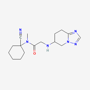 N-(1-cyanocyclohexyl)-N-methyl-2-({5H,6H,7H,8H-[1,2,4]triazolo[1,5-a]pyridin-6-yl}amino)acetamide
