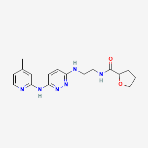 N-(2-((6-((4-methylpyridin-2-yl)amino)pyridazin-3-yl)amino)ethyl)tetrahydrofuran-2-carboxamide