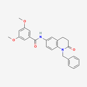 molecular formula C25H24N2O4 B2402799 N-(1-benzyl-2-oxo-1,2,3,4-tetrahydroquinolin-6-yl)-3,5-dimethoxybenzamide CAS No. 941905-29-9