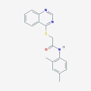 molecular formula C18H17N3OS B2402830 N-(2,4-dimethylphenyl)-2-(quinazolin-4-ylsulfanyl)acetamide CAS No. 721905-90-4