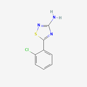 molecular formula C8H6ClN3S B2402838 5-(2-Chlorophenyl)-1,2,4-thiadiazol-3-amine CAS No. 42053-84-9