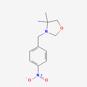 4,4-Dimethyl-3-[(4-nitrophenyl)methyl]-1,3-oxazolidine