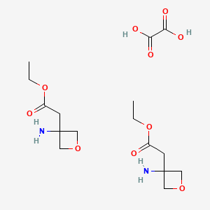 Ethyl 2-(3-aminooxetan-3-yl)acetate hemioxalate