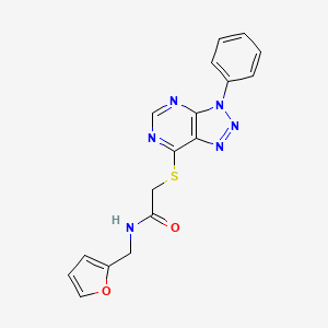 N-(furan-2-ylmethyl)-2-((3-phenyl-3H-[1,2,3]triazolo[4,5-d]pyrimidin-7-yl)thio)acetamide