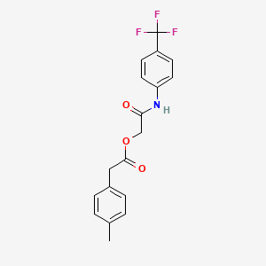 2-Oxo-2-{[4-(trifluoromethyl)phenyl]amino}ethyl (4-methylphenyl)acetate