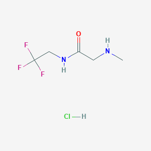 B2402899 2-(Methylamino)-N-(2,2,2-trifluoroethyl)acetamide;hydrochloride CAS No. 2361643-56-1