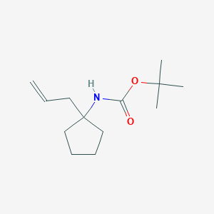 molecular formula C13H23NO2 B2402903 N-Boc-1-allyl-1-aminocyclopentane CAS No. 1335041-84-3