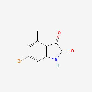 molecular formula C9H6BrNO2 B2402935 6-Bromo-4-methylindoline-2,3-dione CAS No. 2384410-44-8