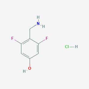 4-(Aminomethyl)-3,5-difluorophenol;hydrochloride