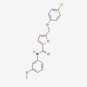 5-[(4-chlorophenoxy)methyl]-N-(3-methoxyphenyl)furan-2-carboxamide