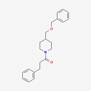 1-(4-((Benzyloxy)methyl)piperidin-1-yl)-3-phenylpropan-1-one