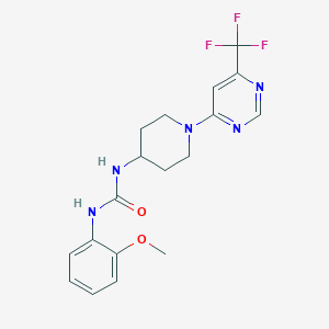 1-(2-Methoxyphenyl)-3-(1-(6-(trifluoromethyl)pyrimidin-4-yl)piperidin-4-yl)urea