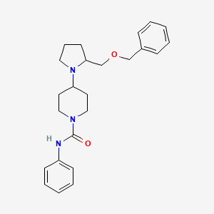 4-(2-((benzyloxy)methyl)pyrrolidin-1-yl)-N-phenylpiperidine-1-carboxamide