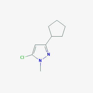5-chloro-3-cyclopentyl-1-methyl-1H-pyrazole