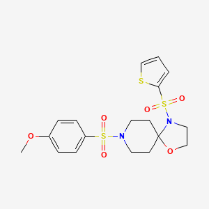 8-((4-Methoxyphenyl)sulfonyl)-4-(thiophen-2-ylsulfonyl)-1-oxa-4,8-diazaspiro[4.5]decane