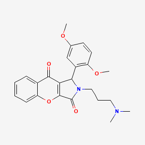 1-(2,5-Dimethoxyphenyl)-2-(3-(dimethylamino)propyl)-1,2-dihydrochromeno[2,3-c]pyrrole-3,9-dione