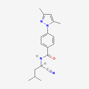 N-(1-cyano-3-methylbutyl)-4-(3,5-dimethyl-1H-pyrazol-1-yl)benzamide