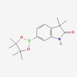 3,3-Dimethyl-6-(4,4,5,5-tetramethyl-1,3,2-dioxaborolan-2-yl)indolin-2-one