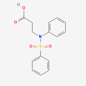 3-(Benzenesulfonyl-phenyl-amino)-propionic acid