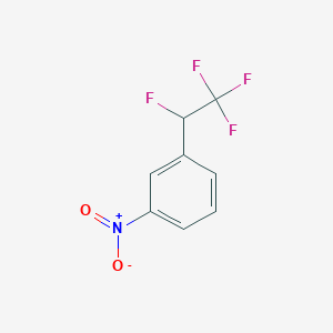 molecular formula C8H5F4NO2 B2402977 1-Nitro-3-(1,2,2,2-tetrafluoroethyl)benzene CAS No. 612844-88-9