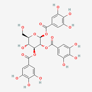 molecular formula C27H24O18 B2403022 1,2,3-Tri-O-galloyl-beta-D-glucose CAS No. 84415-91-8