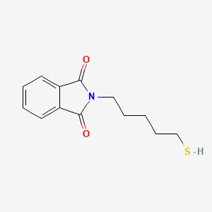 molecular formula C13H15NO2S B2403023 2-(5-巯基戊基)异吲哚啉-1,3-二酮 CAS No. 522607-46-1