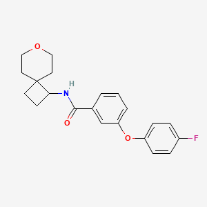 3-(4-fluorophenoxy)-N-(7-oxaspiro[3.5]nonan-1-yl)benzamide
