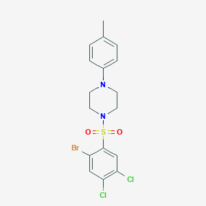 molecular formula C17H17BrCl2N2O2S B2403052 1-(2-Bromo-4,5-dichlorobenzenesulfonyl)-4-(4-methylphenyl)piperazine CAS No. 2361827-74-7