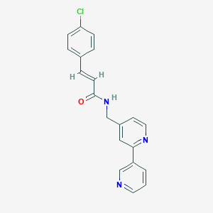 molecular formula C20H16ClN3O B2403097 (E)-N-([2,3'-bipyridin]-4-ylmethyl)-3-(4-chlorophenyl)acrylamide CAS No. 1904633-23-3
