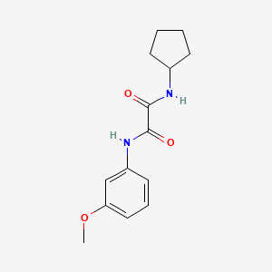 molecular formula C14H18N2O3 B2403133 N-cyclopentyl-N'-(3-methoxyphenyl)oxamide CAS No. 898357-97-6
