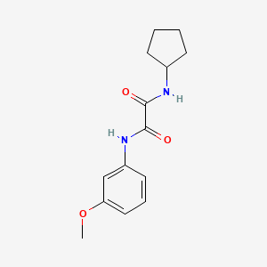 B2403133 N-cyclopentyl-N'-(3-methoxyphenyl)oxamide CAS No. 898357-97-6