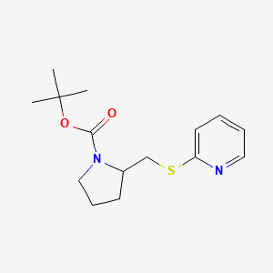 molecular formula C15H22N2O2S B2403166 tert-Butyl 2-((pyridin-2-ylthio)methyl)pyrrolidine-1-carboxylate CAS No. 1353967-38-0