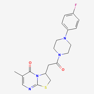 3-(2-(4-(4-fluorophenyl)piperazin-1-yl)-2-oxoethyl)-6-methyl-2H-thiazolo[3,2-a]pyrimidin-5(3H)-one