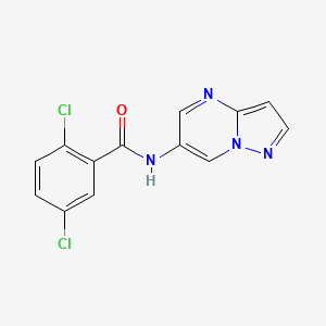 molecular formula C13H8Cl2N4O B2403176 2,5-dichloro-N-(pyrazolo[1,5-a]pyrimidin-6-yl)benzamide CAS No. 2034583-84-9