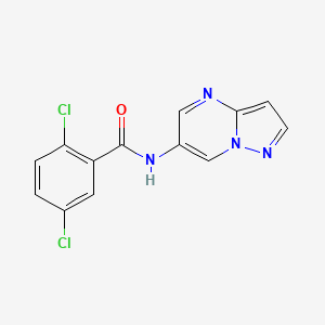 2,5-dichloro-N-(pyrazolo[1,5-a]pyrimidin-6-yl)benzamide