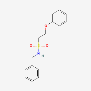 molecular formula C15H17NO3S B2403180 N-benzyl-2-phenoxyethanesulfonamide CAS No. 207574-09-2
