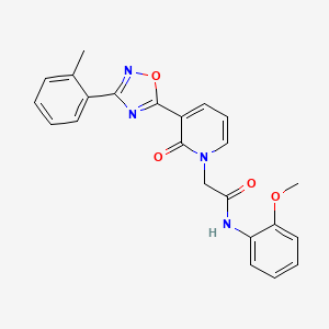 N-(2-methoxyphenyl)-2-[3-[3-(2-methylphenyl)-1,2,4-oxadiazol-5-yl]-2-oxopyridin-1(2H)-yl]acetamide
