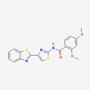 N-[4-(1,3-benzothiazol-2-yl)-1,3-thiazol-2-yl]-2,4-dimethoxybenzamide