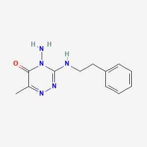4-Amino-6-methyl-3-phenethylamino-4H-[1,2,4]triazin-5-one
