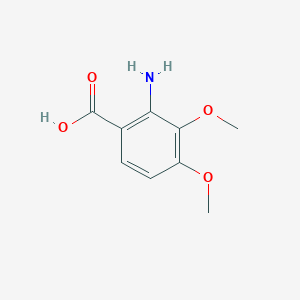 molecular formula C9H11NO4 B2403357 2-Amino-3,4-dimethoxybenzoic acid CAS No. 5701-87-1