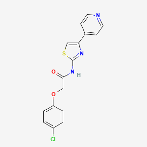 2-(4-chlorophenoxy)-N-(4-(pyridin-4-yl)thiazol-2-yl)acetamide