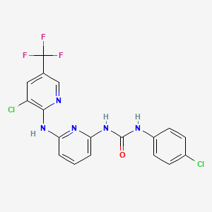 N-(4-chlorophenyl)-N'-(6-{[3-chloro-5-(trifluoromethyl)-2-pyridinyl]amino}-2-pyridinyl)urea
