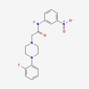 2-[4-(2-fluorophenyl)piperazino]-N-(3-nitrophenyl)acetamide