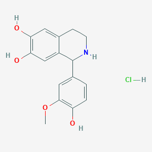 1-(4-Hydroxy-3-methoxyphenyl)-1,2,3,4-tetrahydroisoquinoline-6,7-diol hydrochloride
