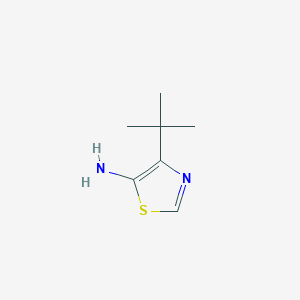 molecular formula C7H12N2S B2403444 4-Tert-butyl-1,3-thiazol-5-amine CAS No. 1248385-80-9