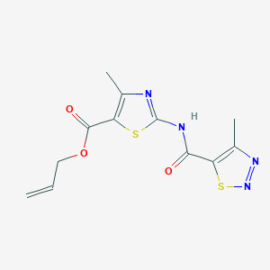 Allyl 4-methyl-2-(4-methyl-1,2,3-thiadiazole-5-carboxamido)thiazole-5-carboxylate