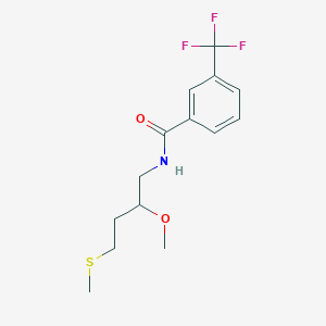 N-(2-Methoxy-4-methylsulfanylbutyl)-3-(trifluoromethyl)benzamide