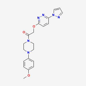 2-((6-(1H-pyrazol-1-yl)pyridazin-3-yl)oxy)-1-(4-(4-methoxyphenyl)piperazin-1-yl)ethanone